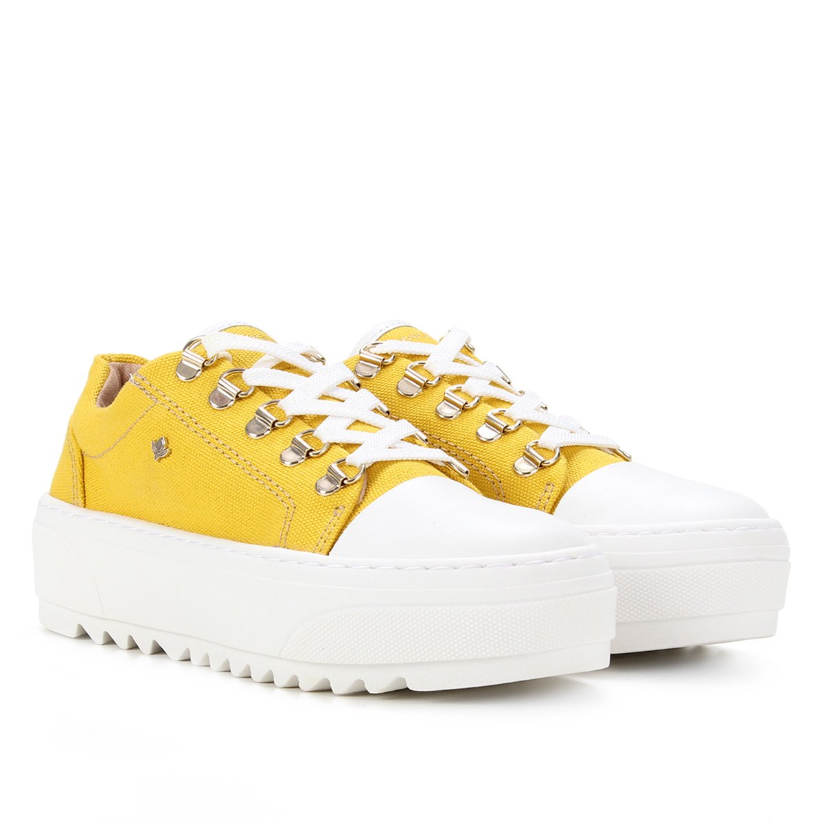tenis cravo e canela amarelo
